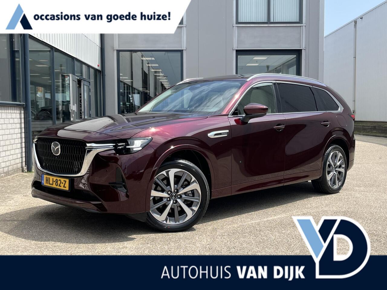Mazda CX-80 2.5 e-SkyActiv PHEV Takumi Plus 6p. 6-Persoons | Leder/Pano.Dak/Head-Up/Verw.Stoelen V+A met Koeling/Adapt. Cruise