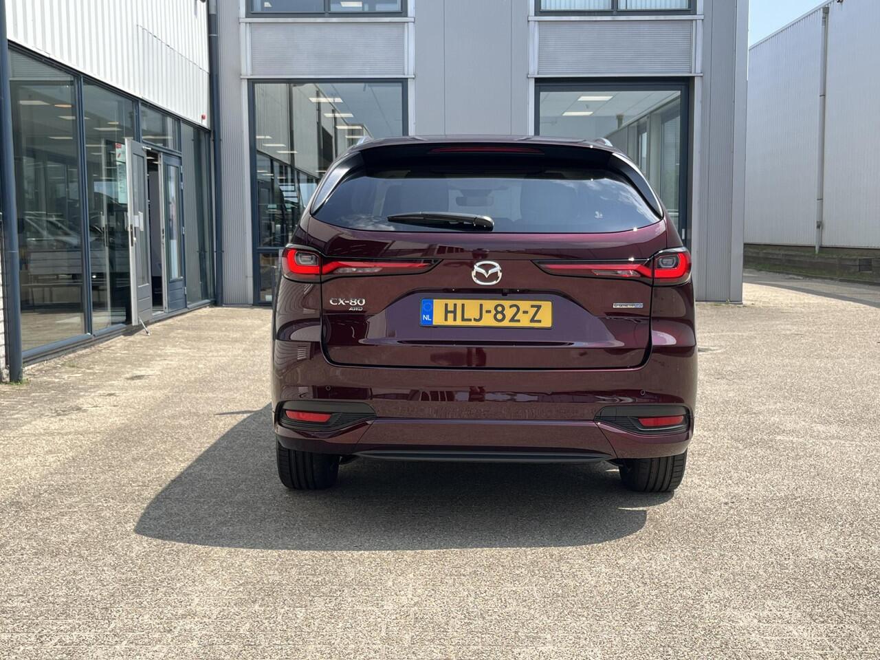 Mazda CX-80 2.5 e-SkyActiv PHEV Takumi Plus 6p. 6-Persoons | Leder/Pano.Dak/Head-Up/Verw.Stoelen V+A met Koeling/Adapt. Cruise