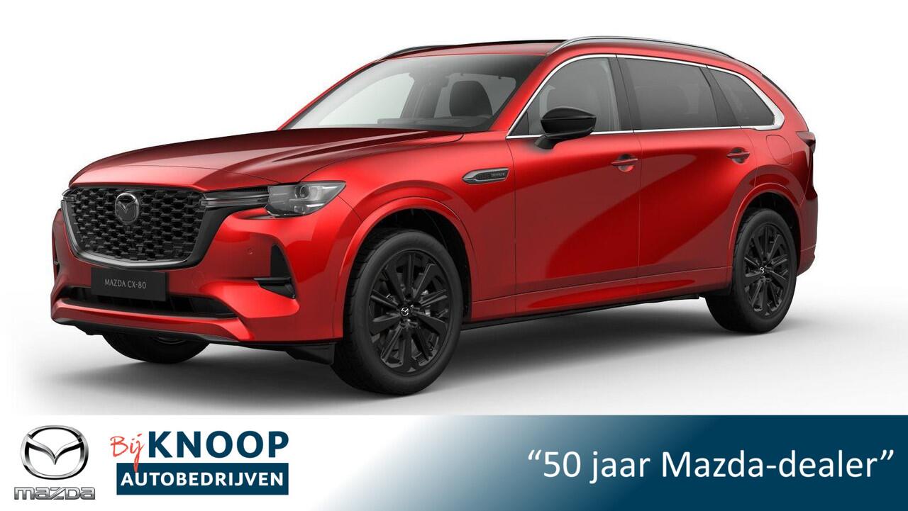 Mazda CX-80 2.5 e-SkyActiv PHEV Homura Plus ¤ 3.500,- VOORRAADKORTING