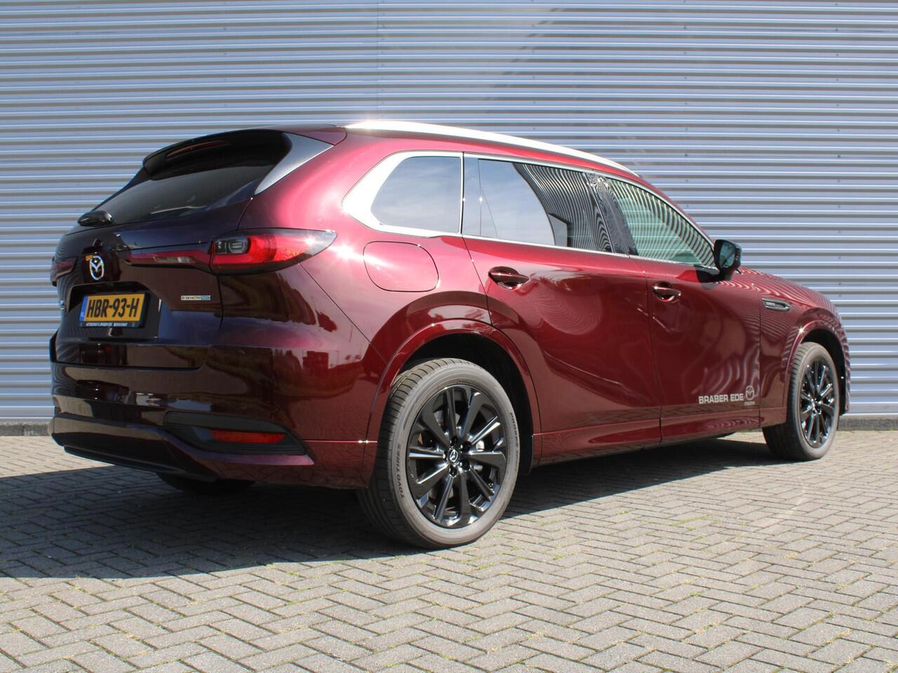 Mazda CX-80 2.5 e-SkyActiv PHEV Homura Plus | Stuur-/stoelverwarming+ventilatie | Schuifdak | Leer | HUD | Elek. stuur-/stoelverstelling | Camera rondom | 20" LM |