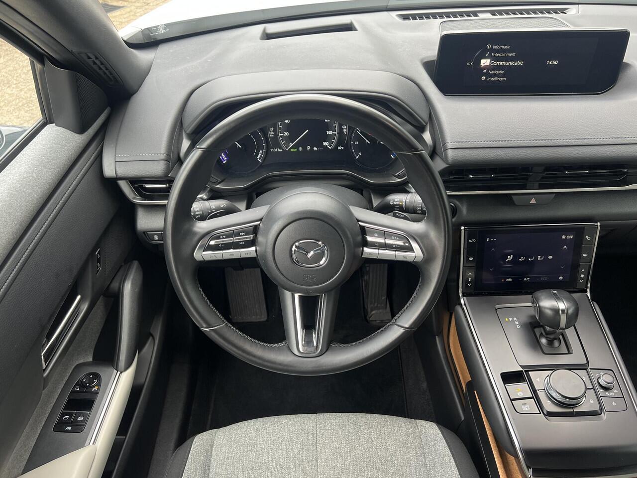 Mazda MX-30 e-SkyActiv EV 145 Prime-line 36 kWh AUTOMAAT | PARKEERSENSOREN V+A | DODEHOEKDETECTIE | ACHTERUITRIJCAMERA | ADAPT. CRUISE CONTROL | KEYLESS | CLIMATE CONTROL | CARPLAY |