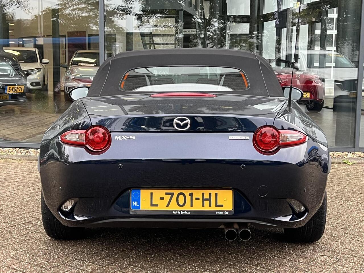 Mazda MX-5 1.5 SkyActiv-G 132 Luxury LEDER | NAVIGATIE | LM VELGEN | APPLE CARPLAY | ANDROID AUTO | 1e Eigenaar | NED.AUTO | DEALER ONDERHOUDEN |