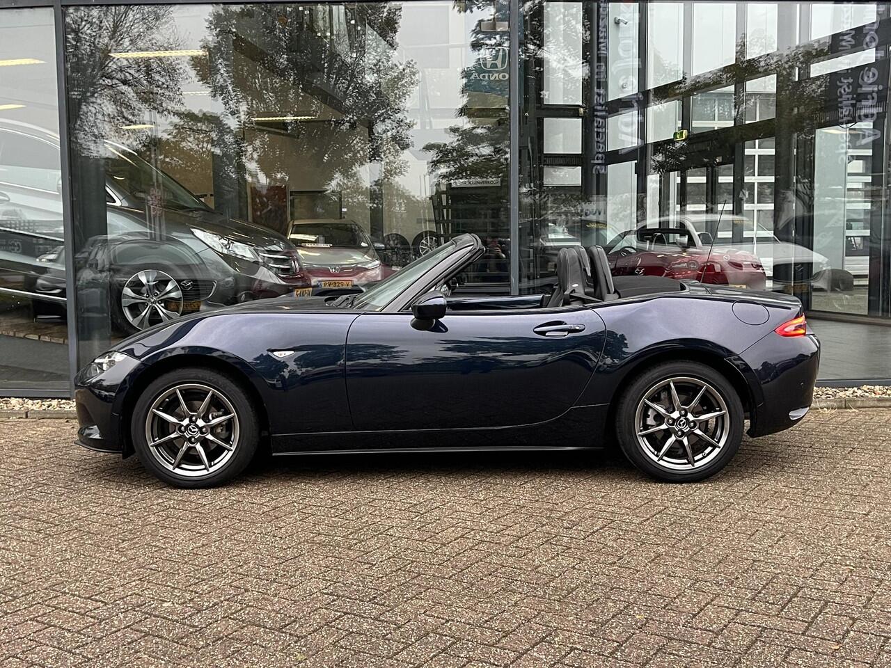 Mazda MX-5 1.5 SkyActiv-G 132 Luxury LEDER | NAVIGATIE | LM VELGEN | APPLE CARPLAY | ANDROID AUTO | 1e Eigenaar | NED.AUTO | DEALER ONDERHOUDEN |