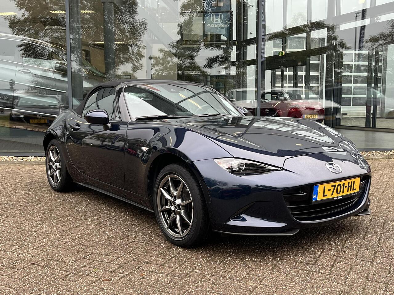 Mazda MX-5 1.5 SkyActiv-G 132 Luxury LEDER | NAVIGATIE | LM VELGEN | APPLE CARPLAY | ANDROID AUTO | 1e Eigenaar | NED.AUTO | DEALER ONDERHOUDEN |