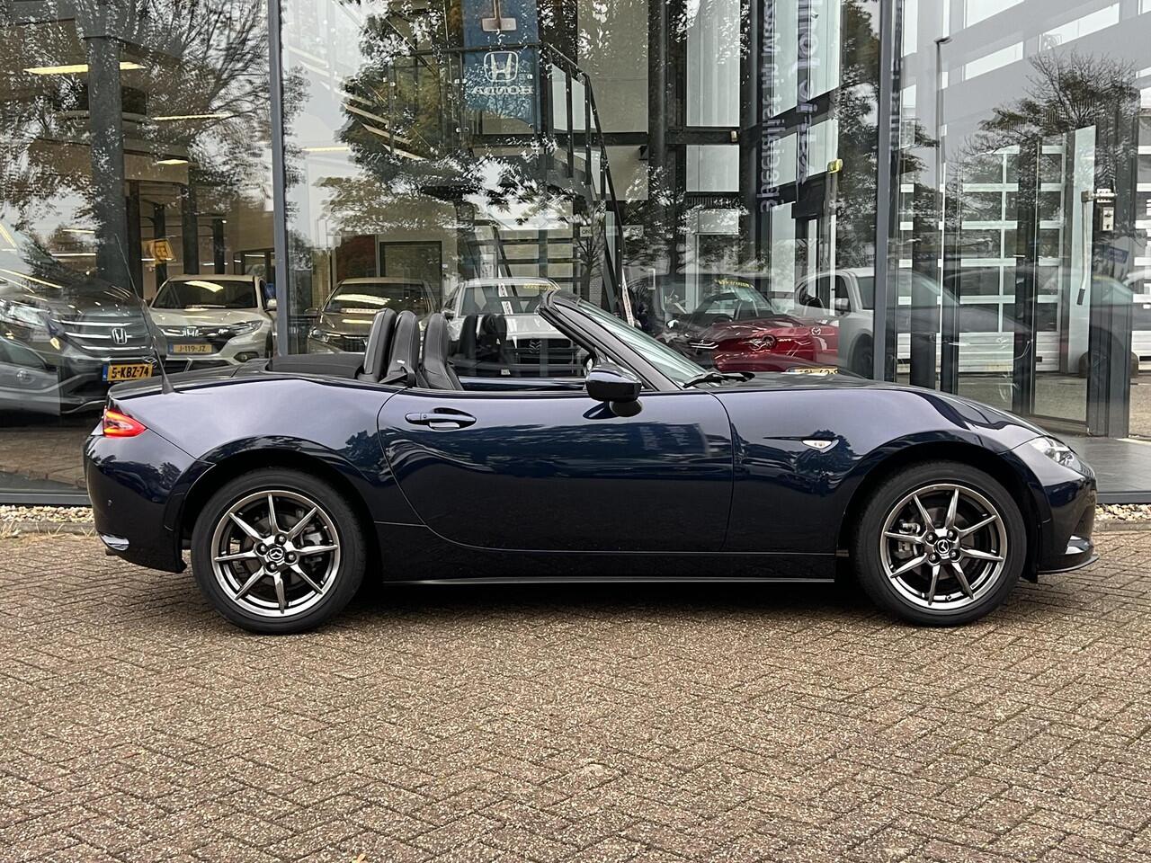 Mazda MX-5 1.5 SkyActiv-G 132 Luxury LEDER | NAVIGATIE | LM VELGEN | APPLE CARPLAY | ANDROID AUTO | 1e Eigenaar | NED.AUTO | DEALER ONDERHOUDEN |