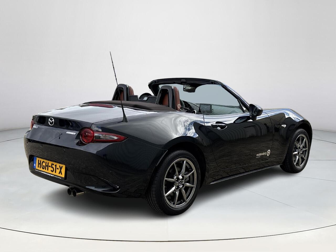 Mazda MX-5 1.5 SkyActiv-G 132 Kazari | Cruise Control | Navigatie | PDC | Camera | Lichtmetaal | Keyless Entry / Start | Lichtmetalen velgen | BOSE Premium Audio |
