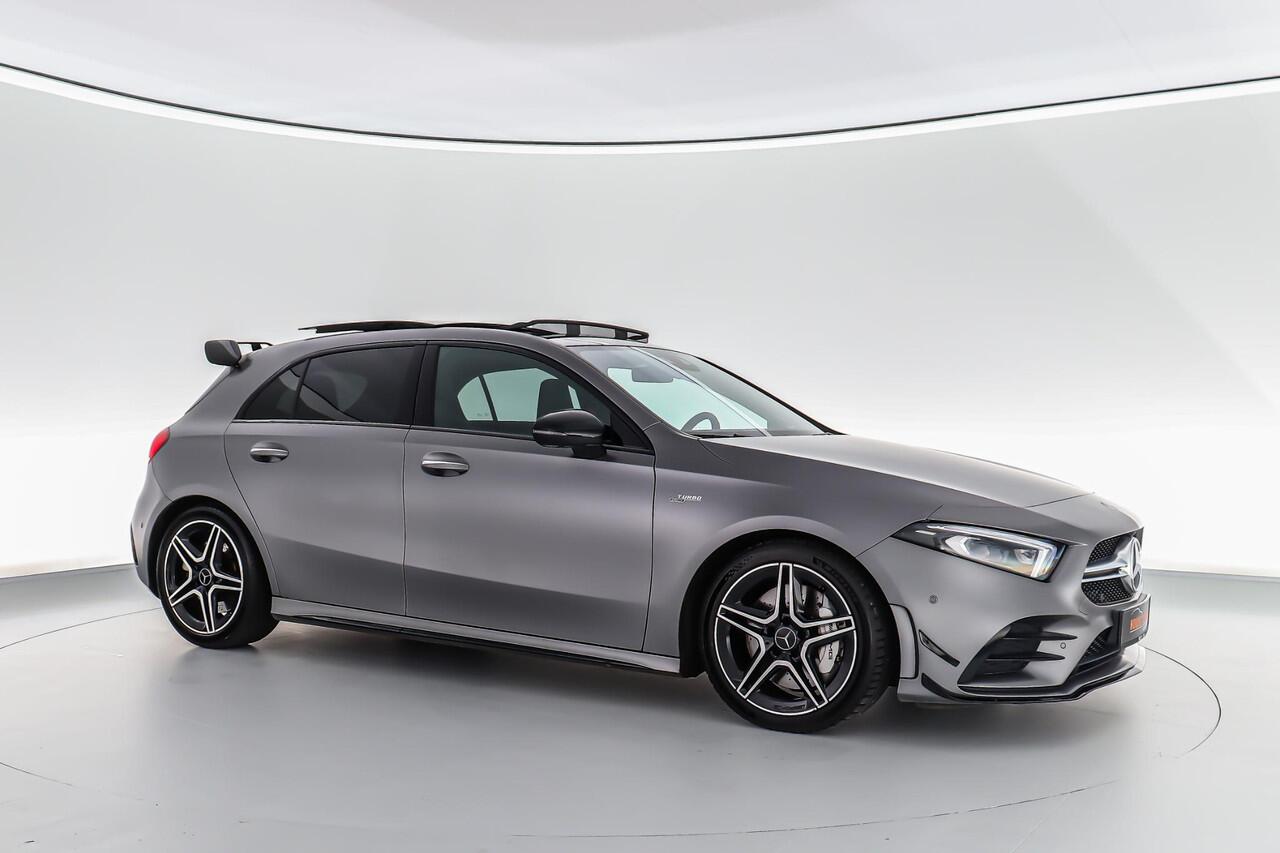 Mercedes-Benz A-KLASSE 35AMG 306pk 4MATIC Edition 1 |dealer onderhouden|Aero pack|panoramadak|Burmester|schaalstoelen|memory|360 camera|HUD|blind spot|adaptive cruise control|