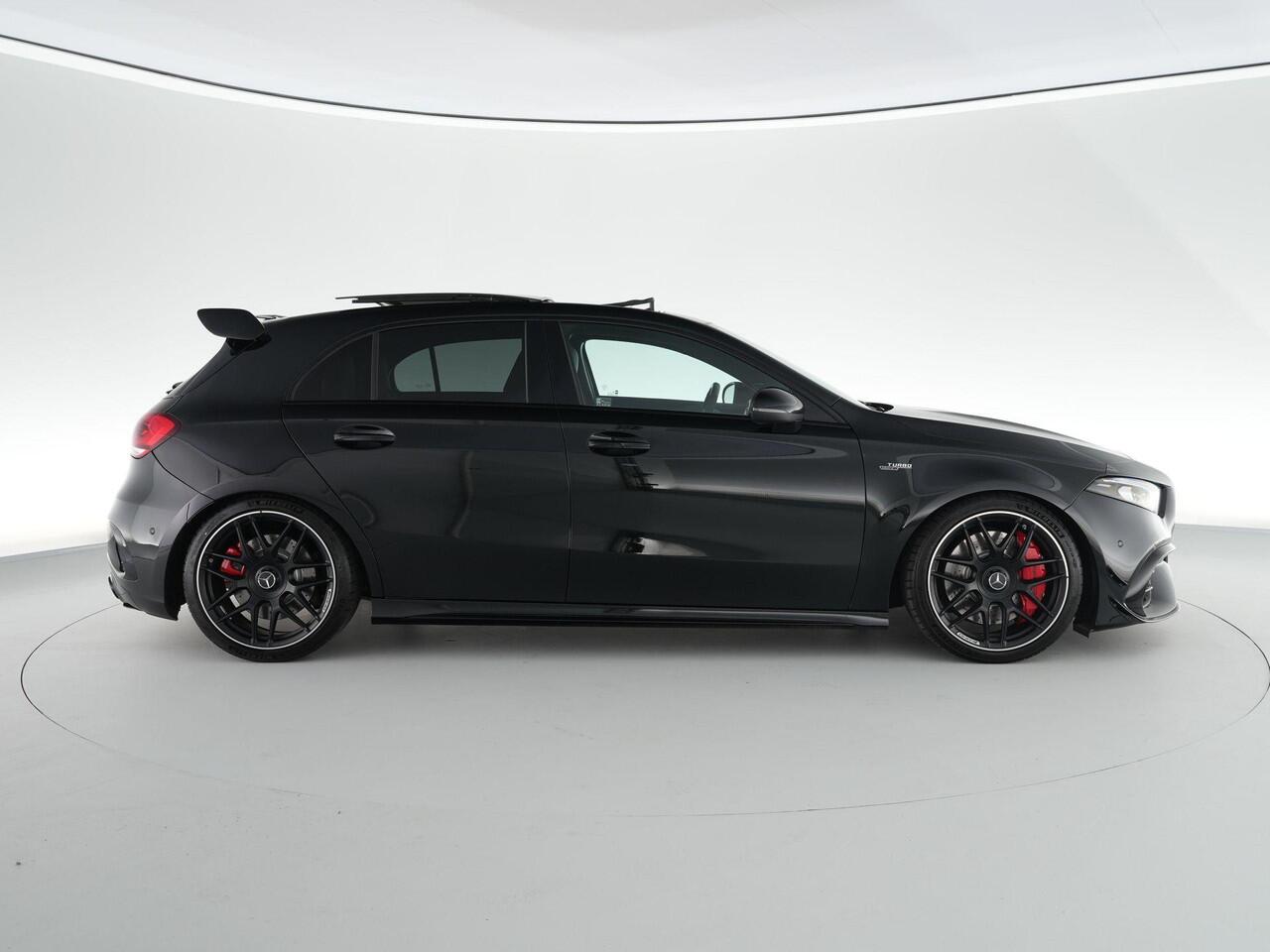 Mercedes-Benz A-KLASSE 45S AMG 420pk 4MATIC+ Premium Plus |Aero pakket|panoramadak|Burmester|memory|Apple Carplay|stoelverwarming|ambient light|draadloos laden|achteruitrijcamera|