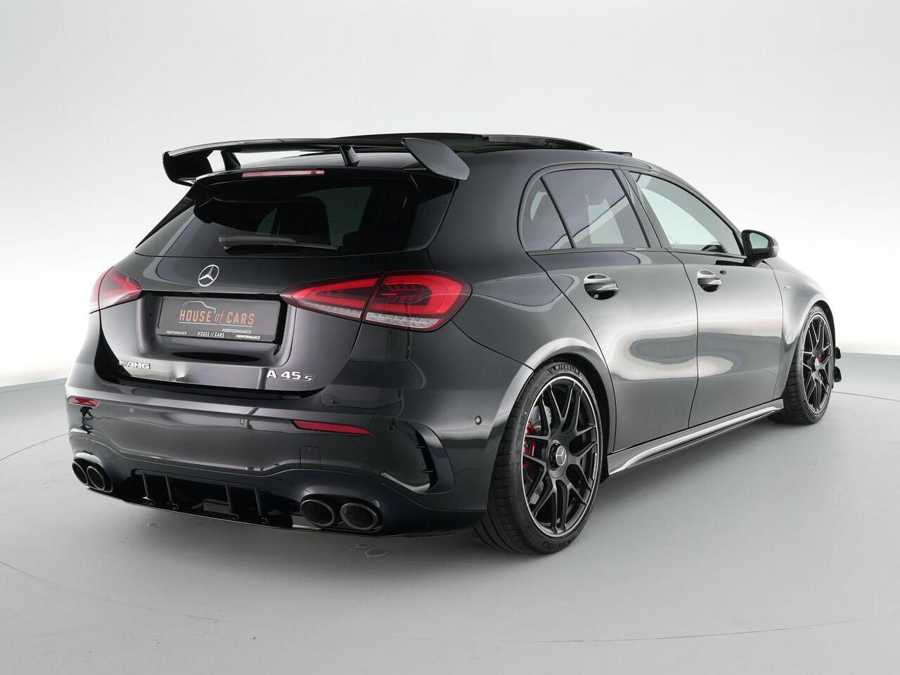 Mercedes-Benz A-KLASSE 45S AMG 420pk 4MATIC+ Premium Plus |Aero pakket|panoramadak|Burmester|memory|Apple Carplay|stoelverwarming|ambient light|draadloos laden|achteruitrijcamera|