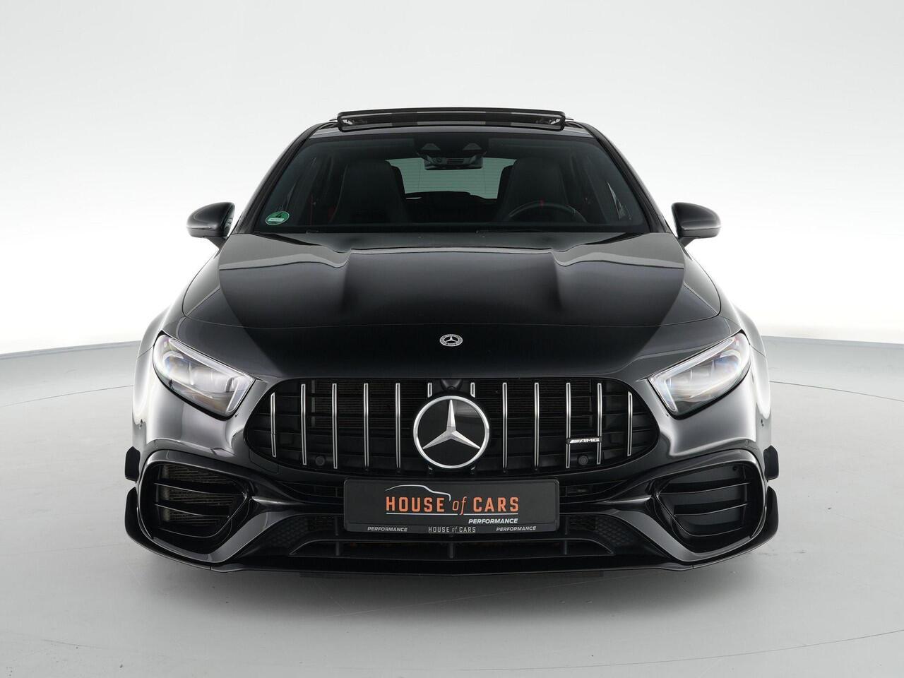 Mercedes-Benz A-KLASSE 45S AMG 420pk 4MATIC+ Premium Plus |Aero pakket|panoramadak|Burmester|memory|Apple Carplay|stoelverwarming|ambient light|draadloos laden|achteruitrijcamera|