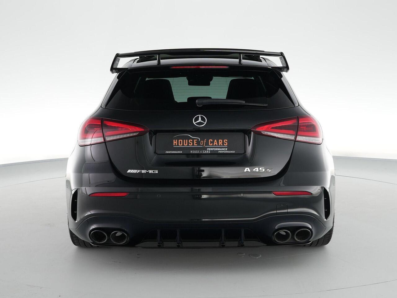 Mercedes-Benz A-KLASSE 45S AMG 420pk 4MATIC+ Premium Plus |Aero pakket|panoramadak|Burmester|memory|Apple Carplay|stoelverwarming|ambient light|draadloos laden|achteruitrijcamera|