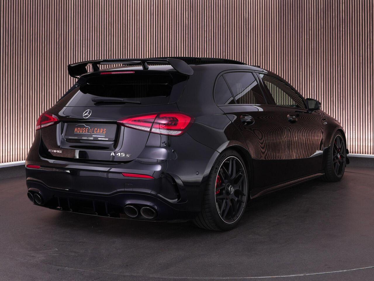 Mercedes-Benz A-KLASSE 45S AMG 420pk 4MATIC+ Premium Plus |Aero pakket|panoramadak|Burmester|memory|Apple Carplay|stoelverwarming|ambient light|draadloos laden|achteruitrijcamera|