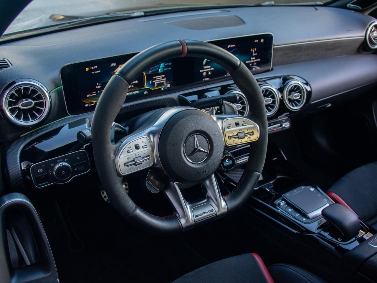 Mercedes-Benz A-KLASSE AMG 45 S 4MATIC+ Edition 1 | Schaalstoelen | Schuif-/kantel pano | Stoelverwarming | Memory | Aero