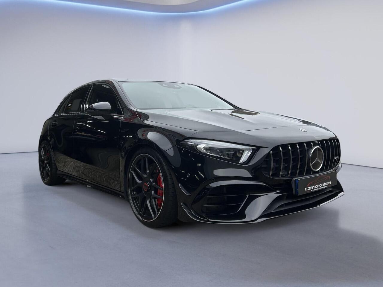 Mercedes-Benz A-KLASSE AMG 45 S 4MATIC+ Premium Plus Yellow Ed. /AMG Aero Package/Armaspeed carbon intake/Panoramadak/Elektr. schaalstoelen +mem/Camera achter/Adapt. onderstel/ Adapt.cruise/Uitlaat klepsyst./Burmester Sound/Custom Software ER Performance (MET GARANTIE*)