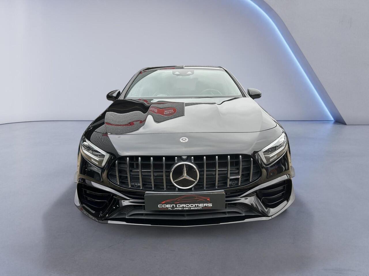 Mercedes-Benz A-KLASSE AMG 45 S 4MATIC+ Premium Plus Yellow Ed. /AMG Aero Package/Armaspeed carbon intake/Panoramadak/Elektr. schaalstoelen +mem/Camera achter/Adapt. onderstel/ Adapt.cruise/Uitlaat klepsyst./Burmester Sound/Custom Software ER Performance (MET GARANTIE*)