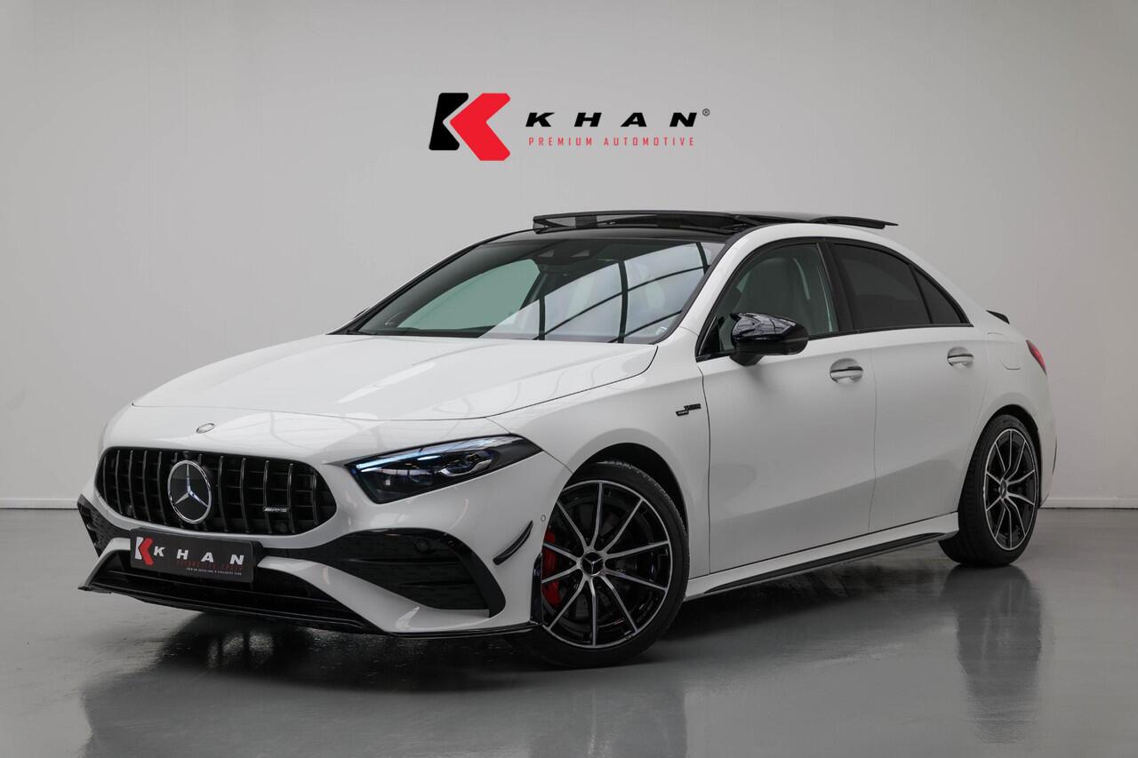 Mercedes-Benz A-KLASSE AMG 35 4MATIC |Bomvoll!|Pano|Kuipstoelen|360Camera|HUD|Memory|ACC|Dodehoek|