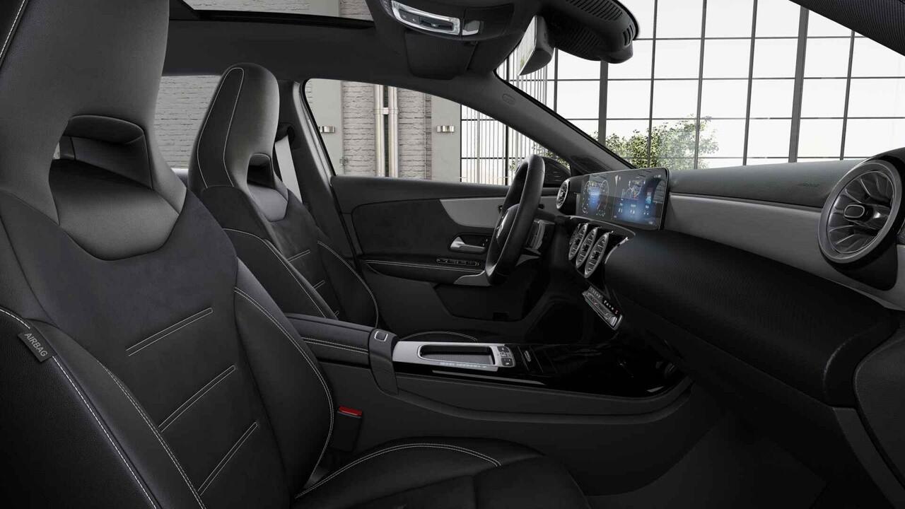 Mercedes-Benz A-KLASSE 180 Business Solution AMG | Panoramaschuifdak | AMG Line Plus pakket | 19"AMG-velgen | Head-up display | Dodehoekassistent |