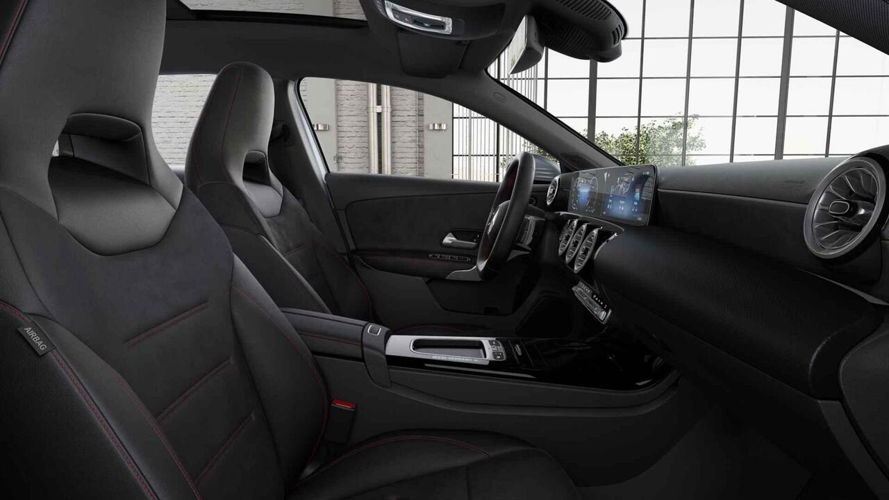 Mercedes-Benz A-KLASSE 180 Business Solution AMG | Panoramaschuifdak | Achteruitrijcamera | Nightpakket | MULTIBEAM LED | Stoelverwarming |