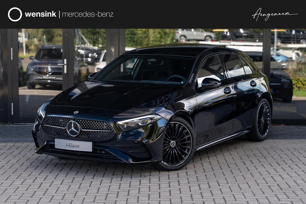 Mercedes-Benz A-KLASSE 180 Business Solution AMG | Panoramaschuifdak | Premium Plus | Nightpakket | 19"Multispaak AMG velgen | Stoelverwarming | 360° camera | Head-up display |