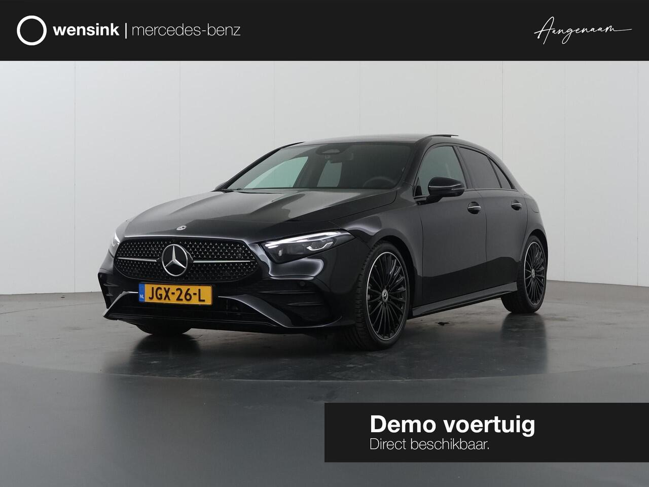Mercedes-Benz A-KLASSE 180 Business Solution AMG | Panoramaschuifdak | Premium Plus | Nightpakket | 19"Multispaak AMG velgen | Stoelverwarming | 360° camera | Head-up display |