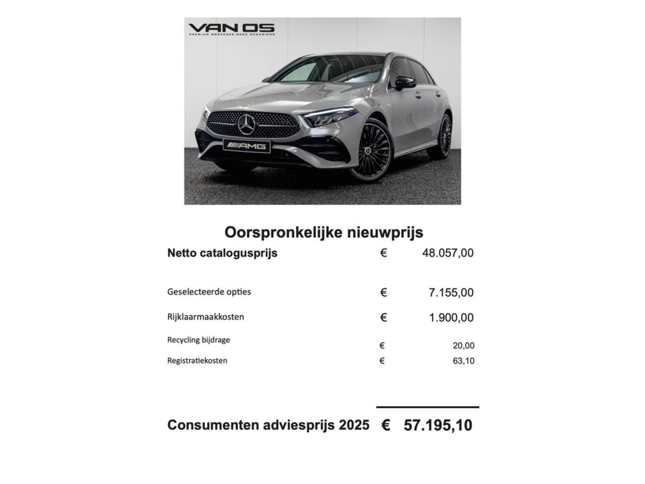 Mercedes-Benz A-KLASSE 250 e AMG Line | Night | Alpine Grijs | Keyless-Go | Trekhaak |