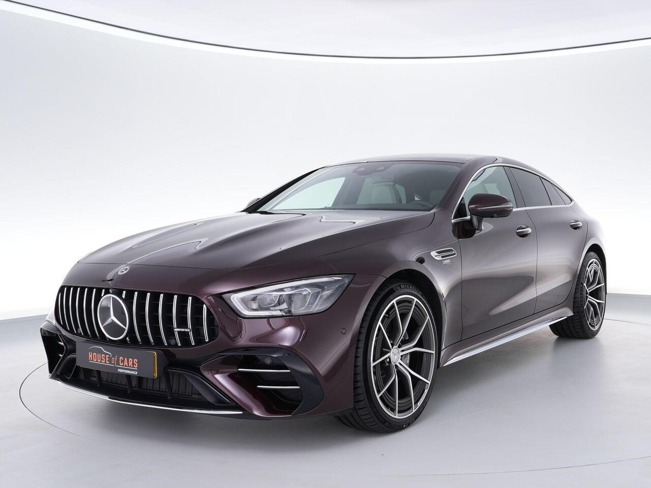 Mercedes-Benz AMG-GT 4-Door Coupé 43AMG 367pk 4MATIC+ Premium Plus |dealer odnerhouden|manufaktur|panoramadak|Burmester|head-up display|massage|memory|Stoelverwarming & verkoeling|360°-camera|Apple Carplay|sfeerverlichting|carbon interieur|