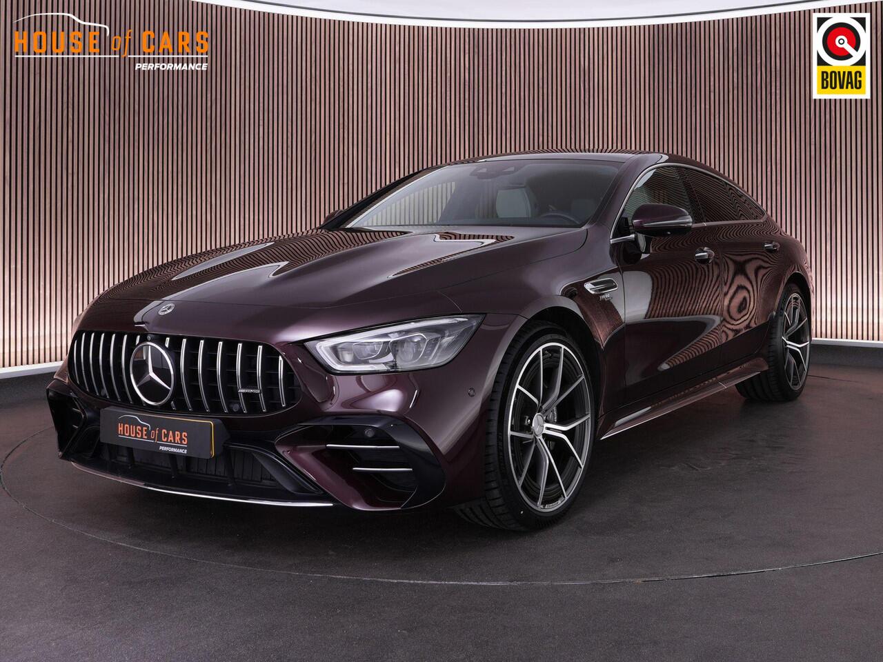 Mercedes-Benz AMG-GT 4-Door Coupé 43AMG 367pk 4MATIC+ Premium Plus |dealer onderhouden|manufaktur|panoramadak|Burmester|head-up display|massage|memory|Stoelverwarming & verkoeling|360°-camera|Apple Carplay|sfeerverlichting|carbon interieur|