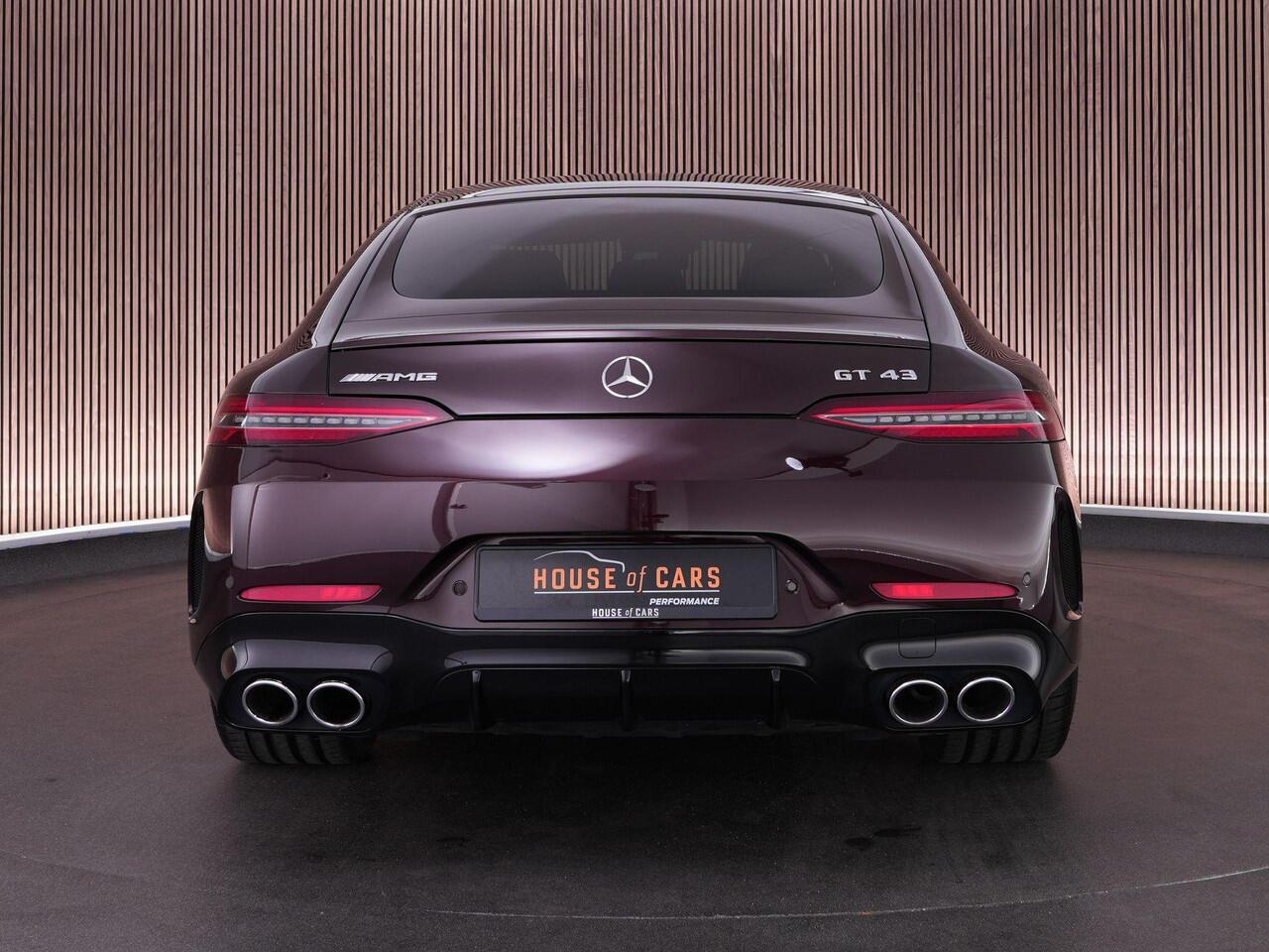 Mercedes-Benz AMG-GT 4-Door Coupé 43AMG 367pk 4MATIC+ Premium Plus |dealer onderhouden|manufaktur|panoramadak|Burmester|head-up display|massage|memory|Stoelverwarming & verkoeling|360°-camera|Apple Carplay|sfeerverlichting|carbon interieur|