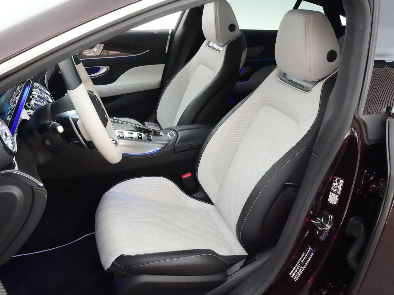 Mercedes-Benz AMG-GT 4-Door Coupé 43AMG 367pk 4MATIC+ Premium Plus |dealer onderhouden|manufaktur|panoramadak|Burmester|head-up display|massage|memory|Stoelverwarming & verkoeling|360°-camera|Apple Carplay|sfeerverlichting|carbon interieur|