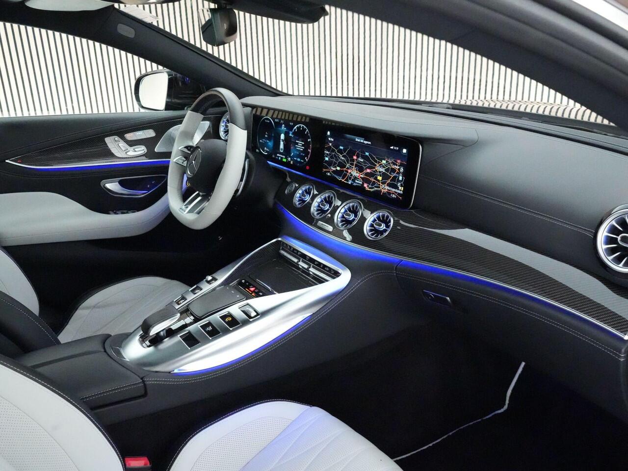 Mercedes-Benz AMG-GT 4-Door Coupé 43AMG 367pk 4MATIC+ Premium Plus |dealer onderhouden|manufaktur|panoramadak|Burmester|head-up display|massage|memory|Stoelverwarming & verkoeling|360°-camera|Apple Carplay|sfeerverlichting|carbon interieur|