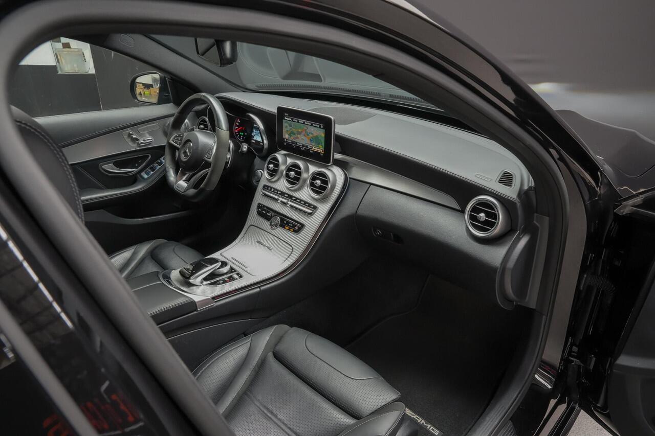 Mercedes-Benz C-KLASSE C63S AMG 510pk Estate |carbon|memory|head-up|panoramadak|360 camera|Burmester|stoelventilatie|blind-spot|rijstrookhulp|