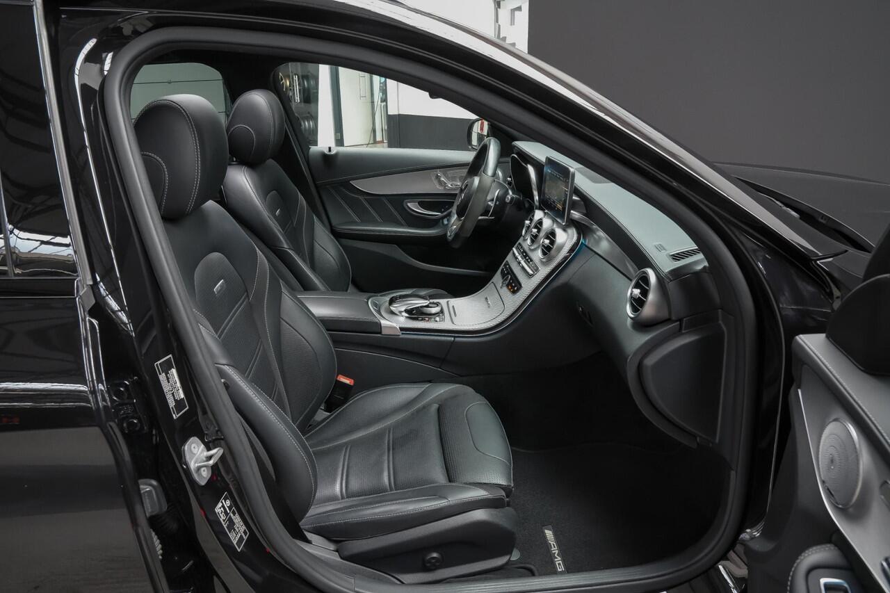 Mercedes-Benz C-KLASSE C63S AMG 510pk Estate |carbon|memory|head-up|panoramadak|360 camera|Burmester|stoelventilatie|blind-spot|rijstrookhulp|