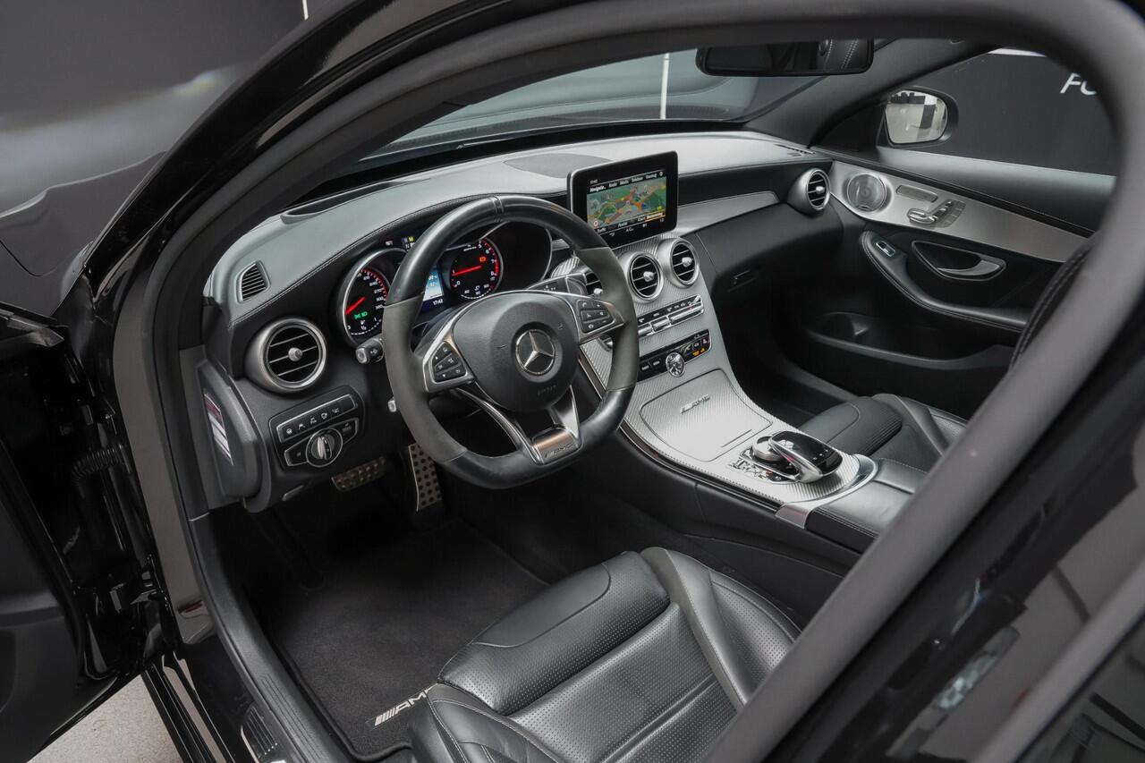 Mercedes-Benz C-KLASSE C63S AMG 510pk Estate |carbon|memory|head-up|panoramadak|360 camera|Burmester|stoelventilatie|blind-spot|rijstrookhulp|