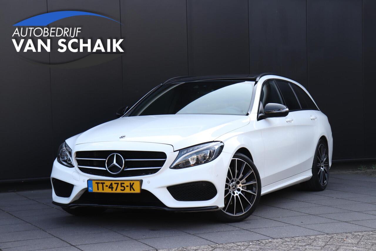 Mercedes-Benz C-KLASSE Estate 180 Premium Plus | AMG LINE | LEDER | STOELVERW. | PANO | PDC | CRUISE | NAVI |