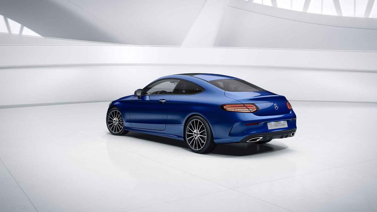 Mercedes-Benz C-KLASSE Coupé 200 Premium Plus Pack | AMG | Night | Panoramadak | Burmester | Widescreen | Agility Control | Multibeam | 360 graden camera |