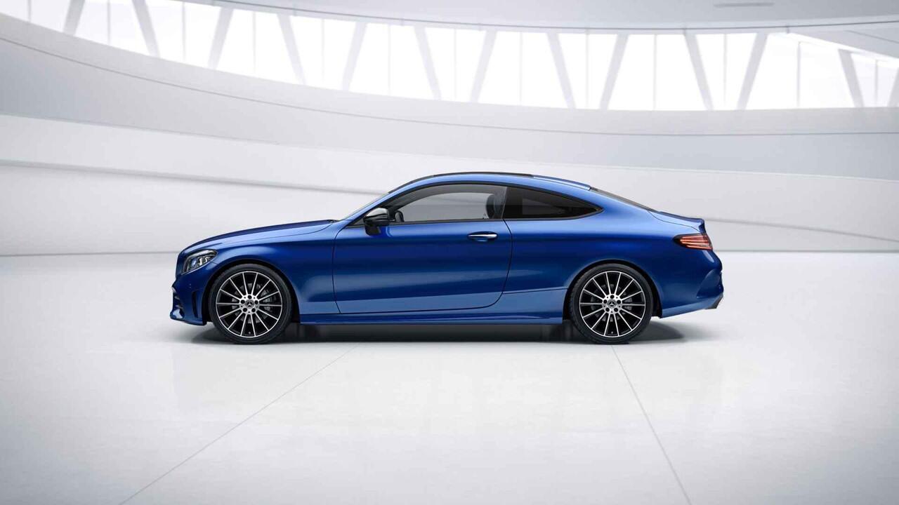 Mercedes-Benz C-KLASSE Coupé 200 Premium Plus Pack | AMG | Night | Panoramadak | Burmester | Widescreen | Agility Control | Multibeam | 360 graden camera |