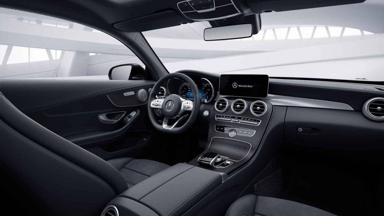 Mercedes-Benz C-KLASSE Coupé 200 Premium Plus Pack | AMG | Night | Panoramadak | Burmester | Widescreen | Agility Control | Multibeam | 360 graden camera |