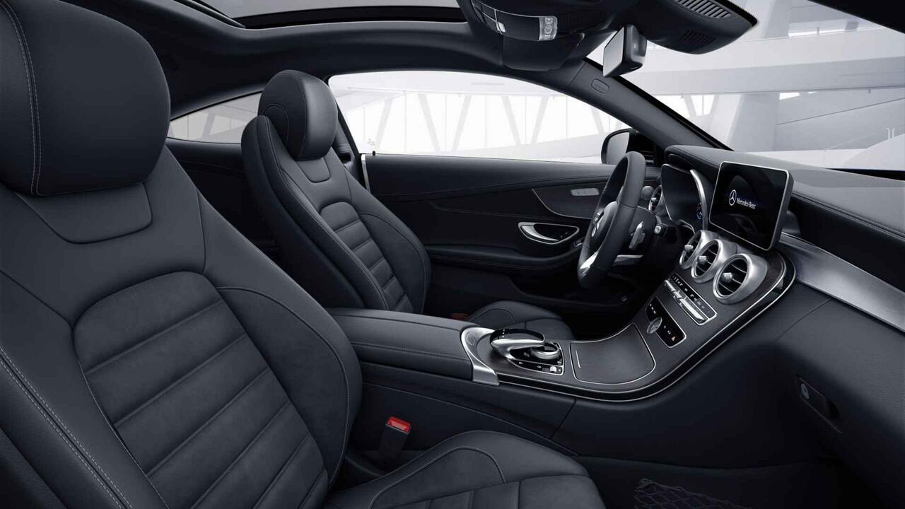 Mercedes-Benz C-KLASSE Coupé 200 Premium Plus Pack | AMG | Night | Panoramadak | Burmester | Widescreen | Agility Control | Multibeam | 360 graden camera |