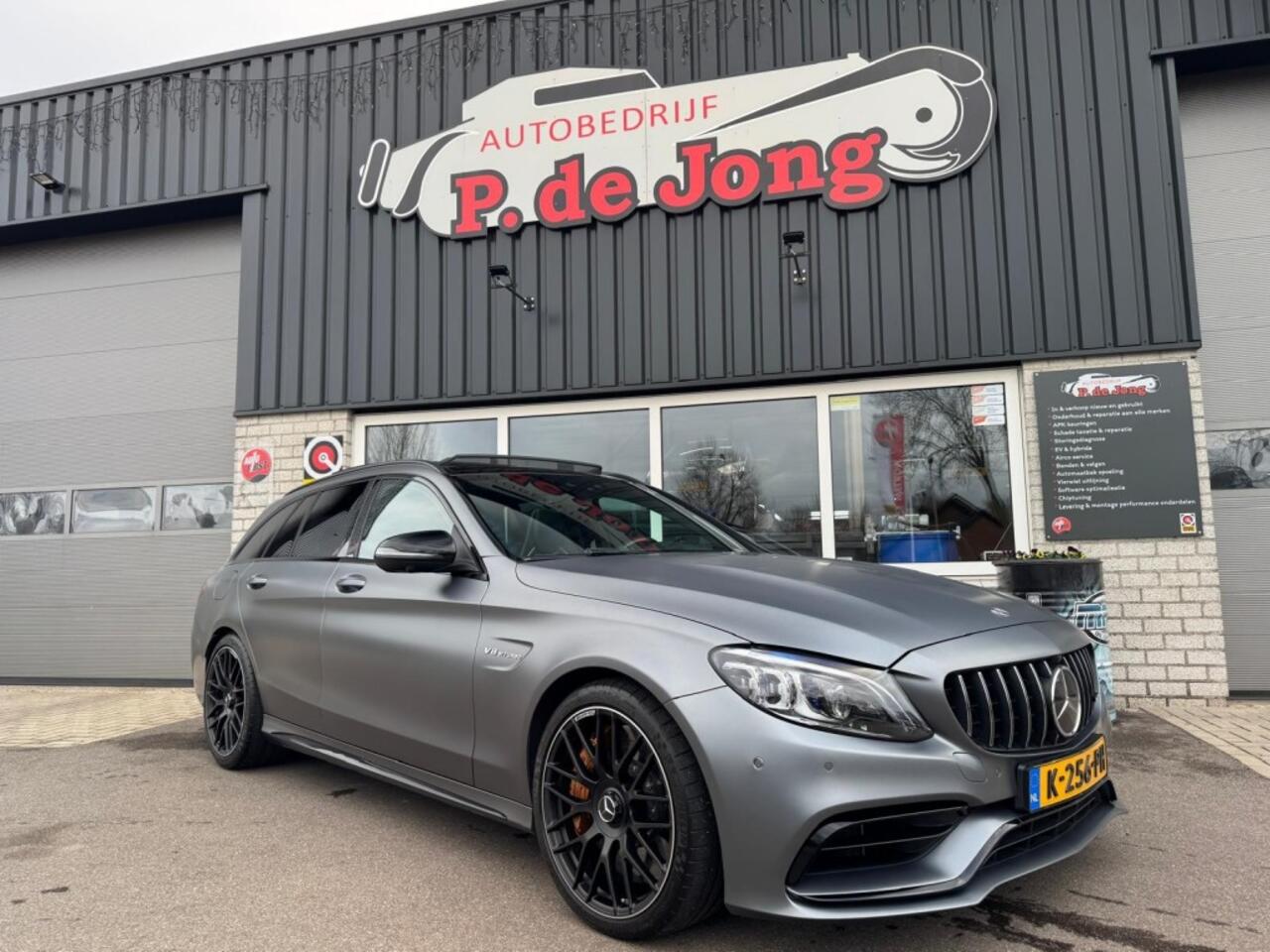 Mercedes-Benz C-KLASSE C63 S AMG Premium plus Facelift Sportuitlaat Keramisch Kuipstoelen Carbon Parfum Ram vol!