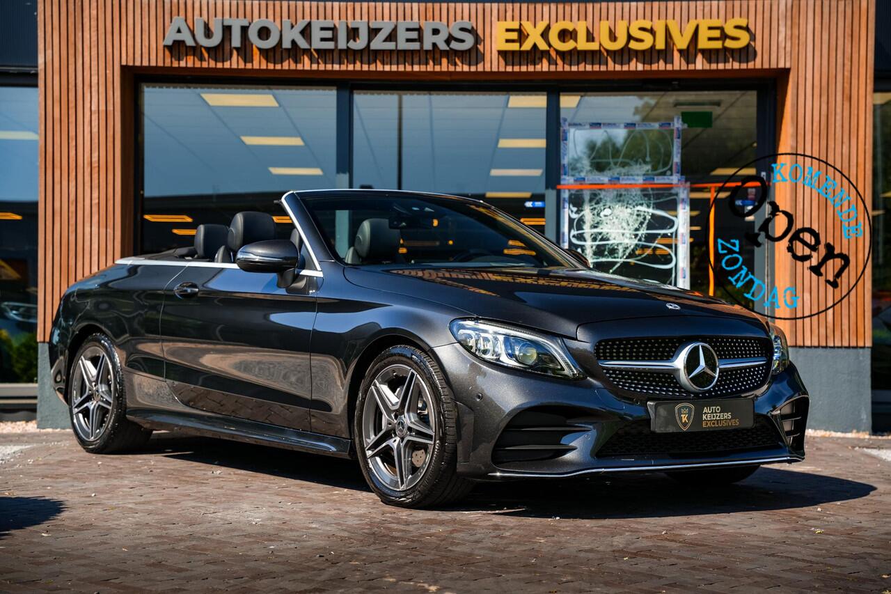 Mercedes-Benz C-KLASSE Cabrio 200 AMG Line Airscarf Burmester Multibeam LED Stoelverw. Navigatie 18''LM