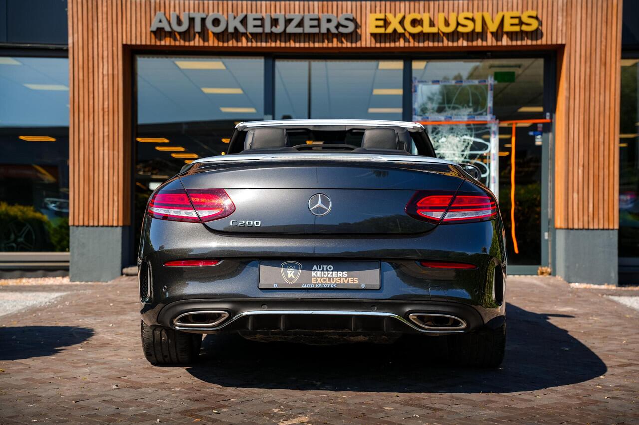 Mercedes-Benz C-KLASSE Cabrio 200 AMG Line Airscarf Burmester Multibeam LED Stoelverw. Navigatie 18''LM