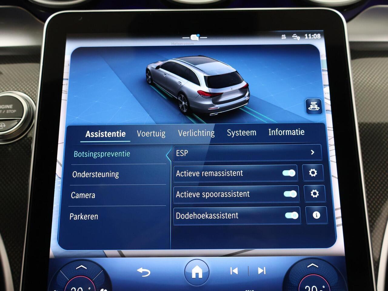 Mercedes-Benz C-KLASSE Estate 180 AMG NIGHT | Panoramadak | Stoelmemory | Achteruitrijcamera | LED High Performance koplampen | Lichte Bekleding | Sfeerverlichting |