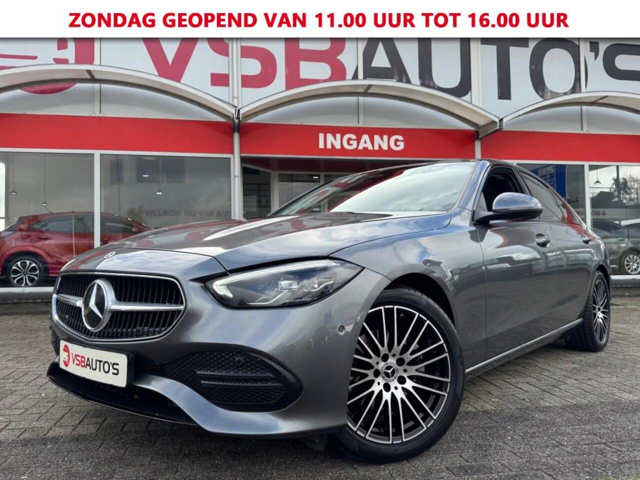 Mercedes-Benz C-KLASSE C 180 HYBRIDE AUT. 190PK SCHUIFDAK NAVI CAMERA CARPLAY SFEERVERLICHTING AIRCO LMV PDC