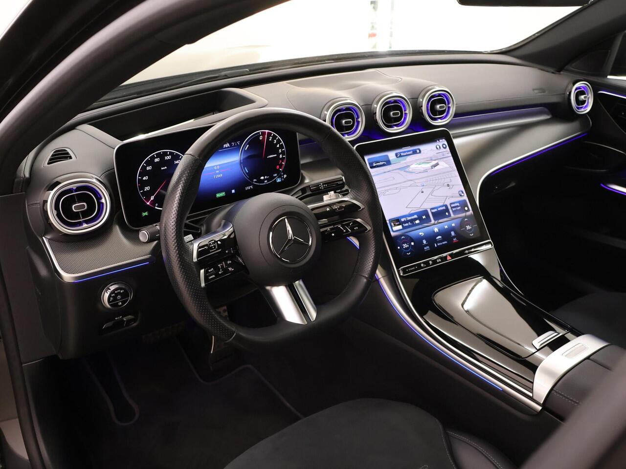 Mercedes-Benz C-KLASSE Estate 300 e AMG Line Limited | Burmester | Panoramadak | Trekhaak | Sfeerverlichting | Night pakket |