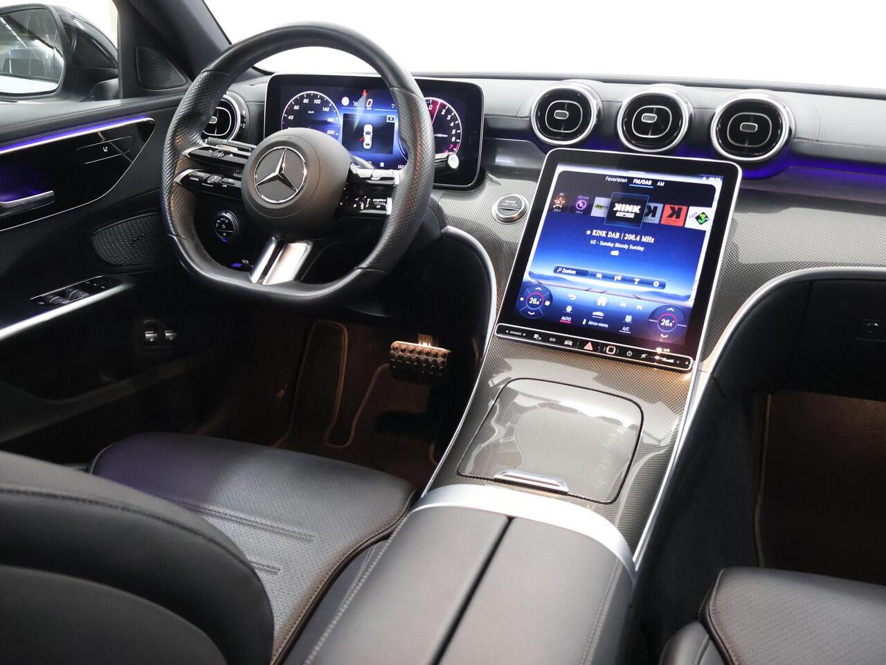 Mercedes-Benz C-KLASSE 300 e AMG Line | Night | Trekhaak | Sfeerverlichting | Stoelverwarming |