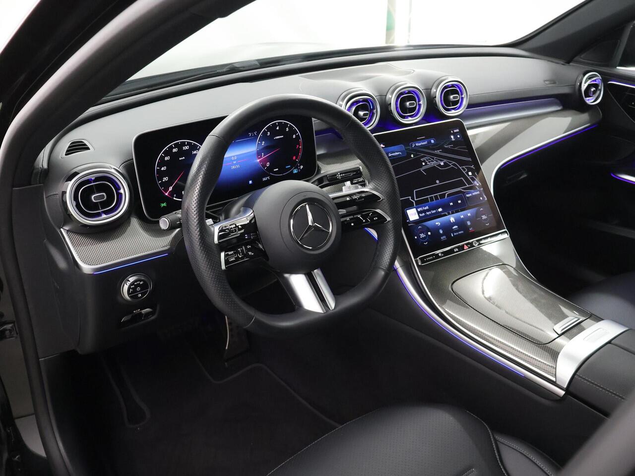 Mercedes-Benz C-KLASSE Estate 180 AMG NIGHT | Panoramadak | Stoelmemory | 360 camera | Elektrische Achterklep | Apple Carplay | Keyless Entry |