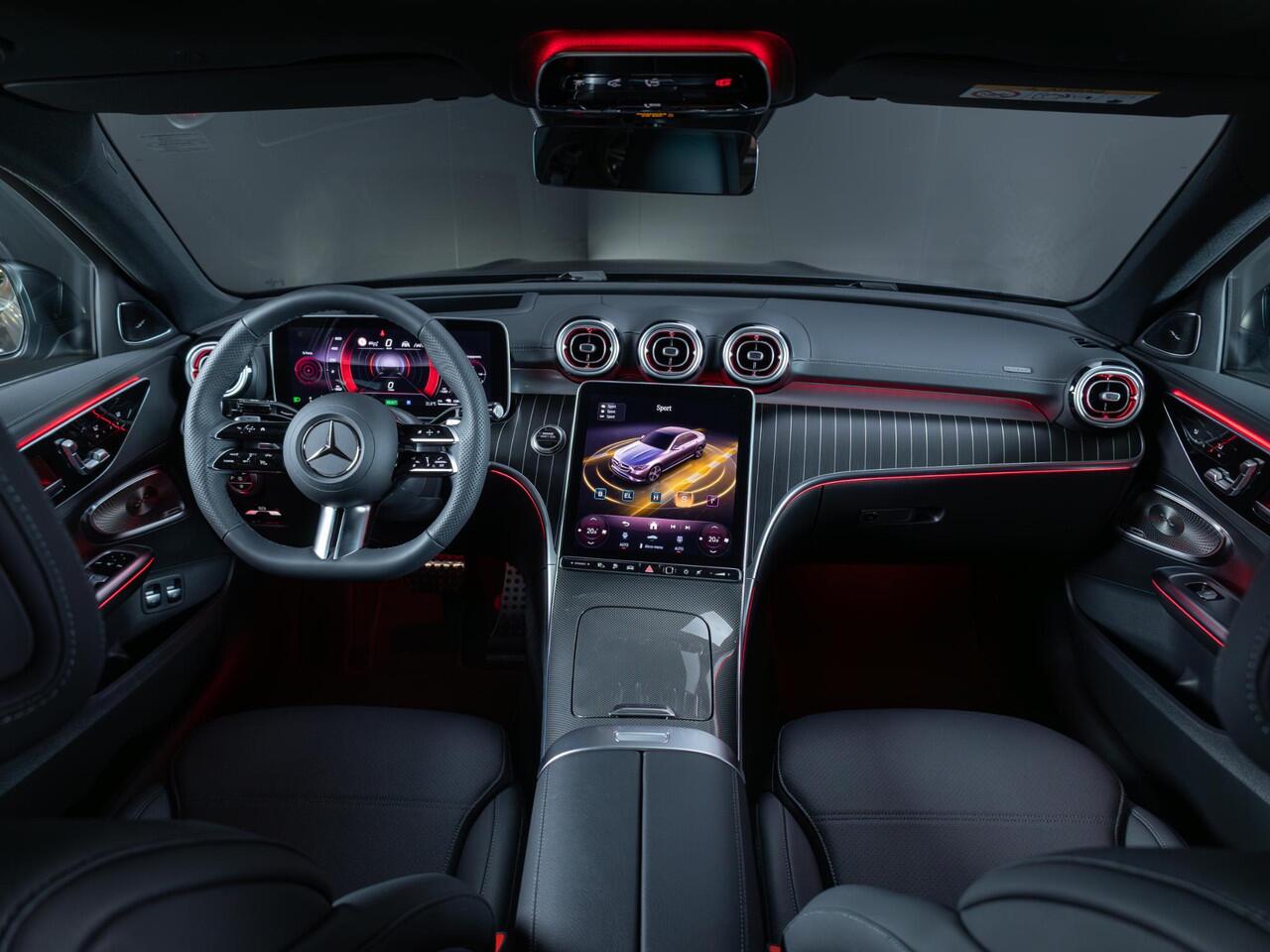 Mercedes-Benz C-KLASSE Limousine 300 e Business Solution AMG Premium PLUS | Panorama dak | Trekhaak