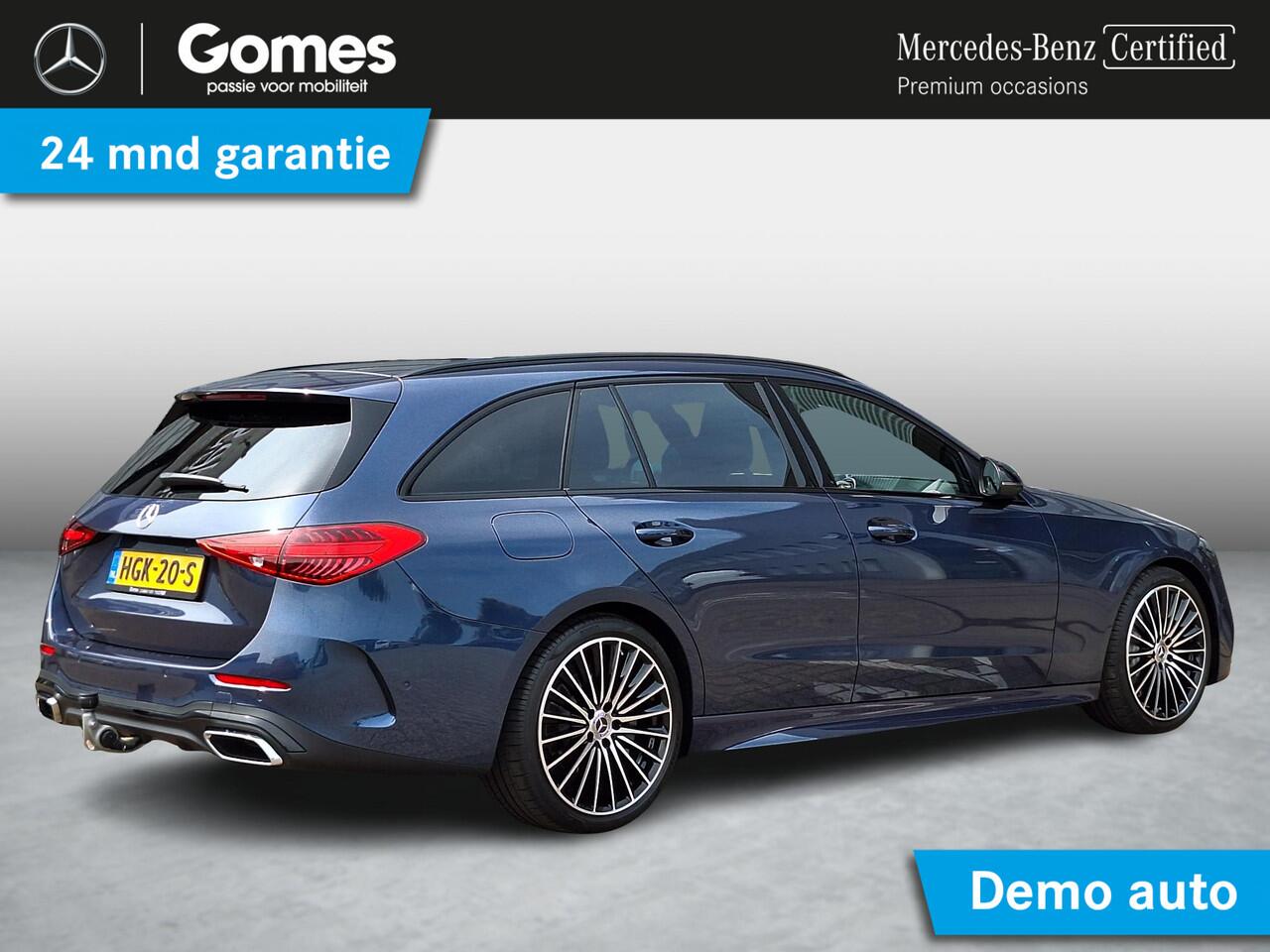 Mercedes-Benz C-KLASSE Estate 180 Star Edition AMG | Night Pakket | Trekhaak | Elektrisch Verstelbare Stoelen + Memory | Elektrische Achterklep | Apple CarPlay | Android Auto | Dodehoekassistent | Sfeerverlichting | Stoelverwarming | Achteruitrijcamera