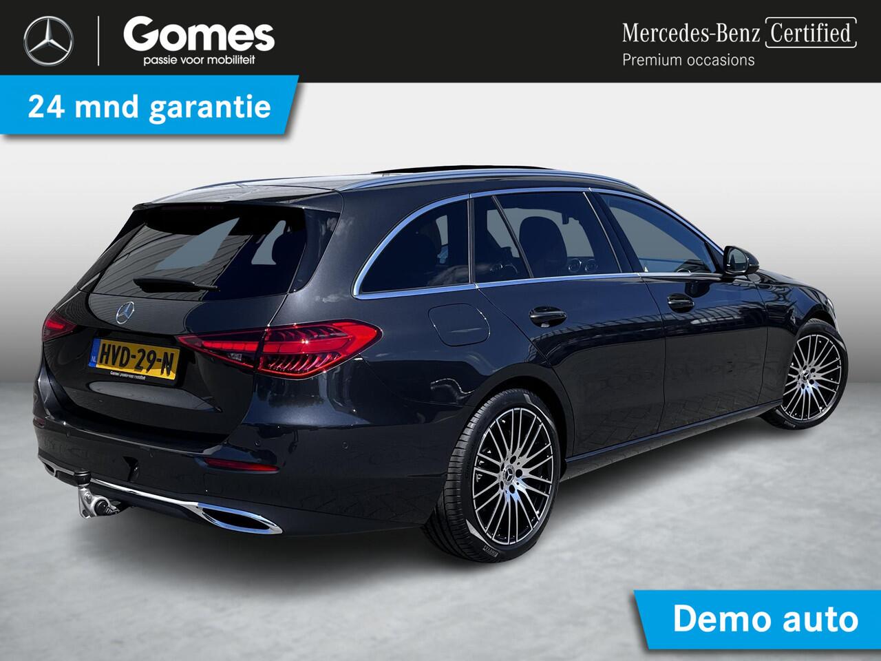 Mercedes-Benz C-KLASSE Estate 180 Star Edition Luxury | Panoramadak | Trekhaak | Burmester 3D Surround Sound | DISTRONIC afstandsassistent | Dodehoekassistent | Apple CarPlay | Android Auto | Elektrisch Verstelbare Stoelen + Memory