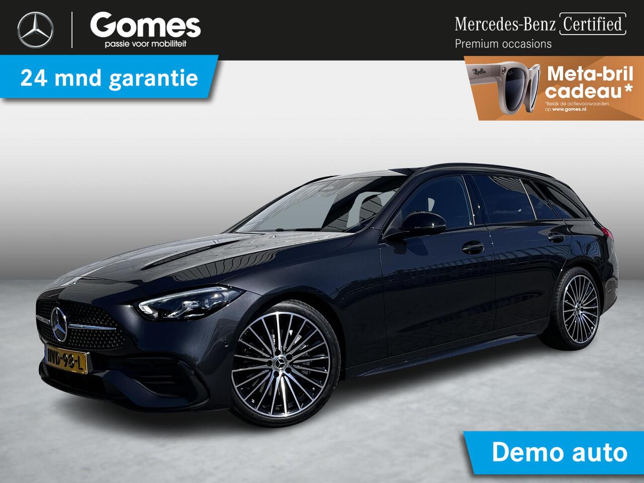 Mercedes-Benz C-KLASSE Estate 180 Star Edition AMG | Night Pakket | Panoramadak | Winter Pakket | Trekhaak | DISTRONIC Afstandsassistent | Dodehoekassistent | Apple CarPlay | Android Auto | Elektrisch Verstelbare Stoelen + Memory | Stuurverwarming